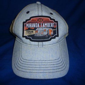 Miranda Lambert Living Like Hippies 2018 Tour Snapback Trucker Blue/ Tan Cap Hat